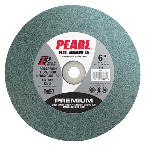 6-Inch Bench Grinding Wheels Green Silicon Carbide 120 Grit for Surface Grinding 